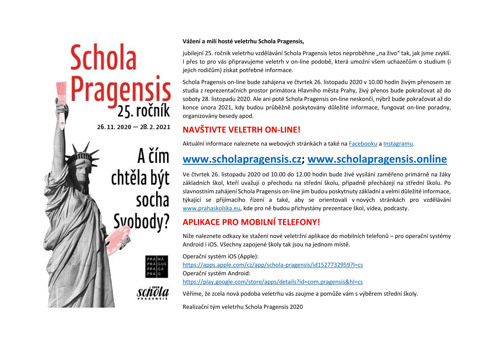 Schola Pragensis 25. ročník - online