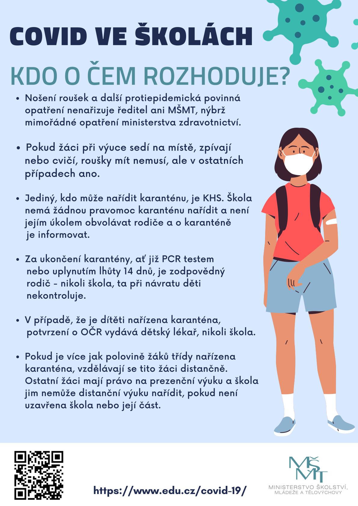 COVID VE ŠKOLÁCH: KDO O ČEM ROZHODUJE?