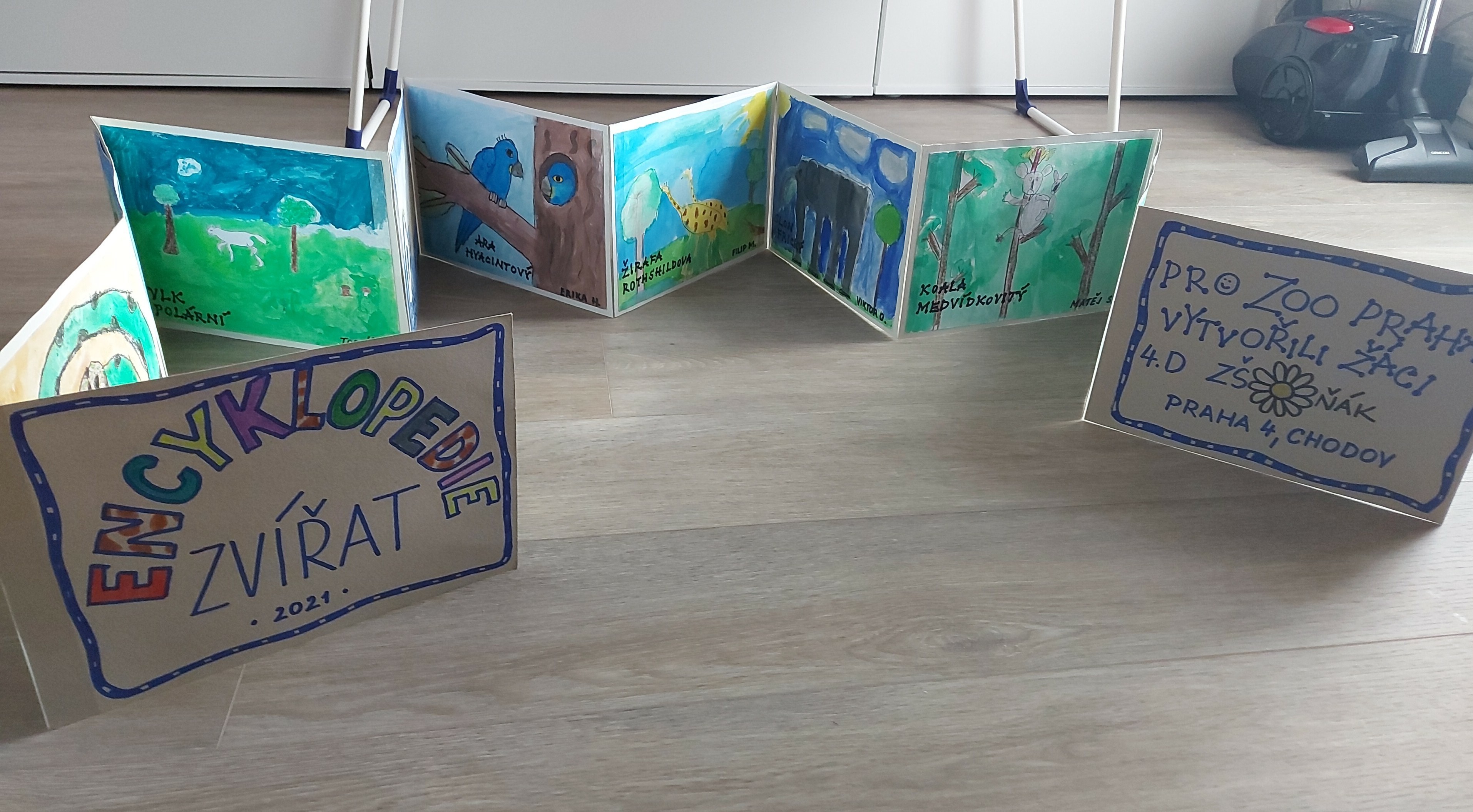 Zajímavý třídní projekt 4. D - Leporelo pro ZOO